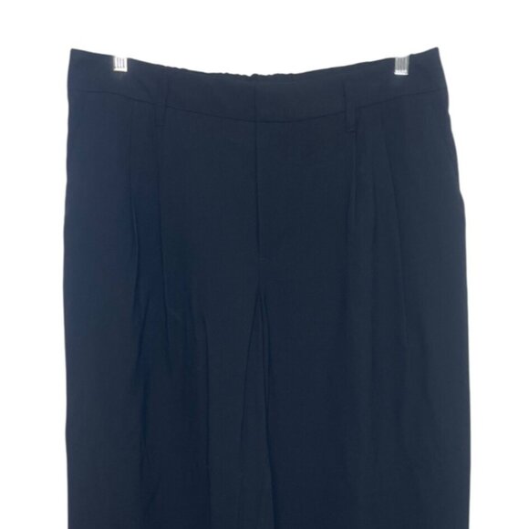 A New Day Wide Leg Pants Womens Size 14 Black New Pleated - Picture 3 of 9